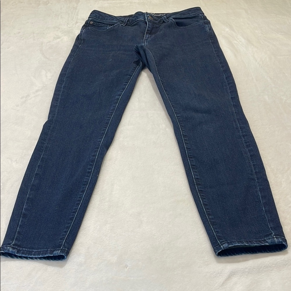 EDDIE BAUER SLIGHTLY CURVY SKINNY SUZE 6 Women's Blue Jeans